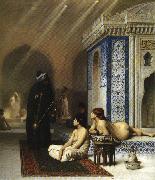 Jean - Leon Gerome Pool in a Harem. oil painting on canvas